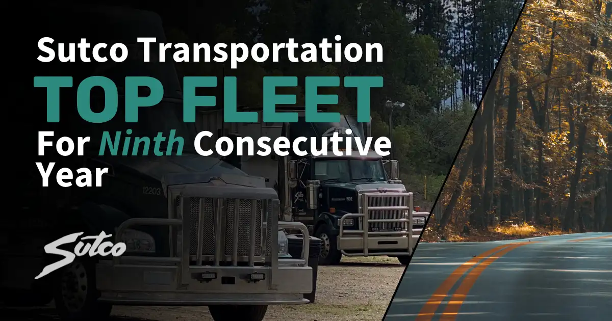 Sutco Transportation Specialists Named Top Fleet Employer for Ninth Consecutive Year