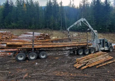 Sutco Transportation Specialists Self Loading Logging Truck